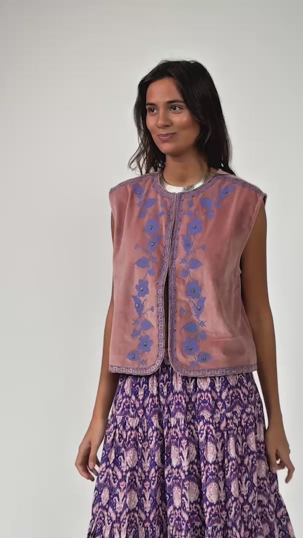 Lollys Laundry BinLL Vest Vest 36 Dusty Rose